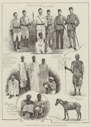 Officers of the Egyptian Army and Dervishes surrendered at Suakin